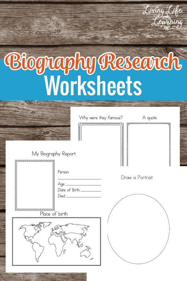 Biography Research Worksheets