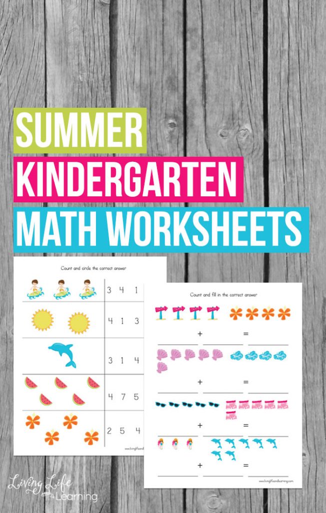 Summer Kindergarten Math Worksheets