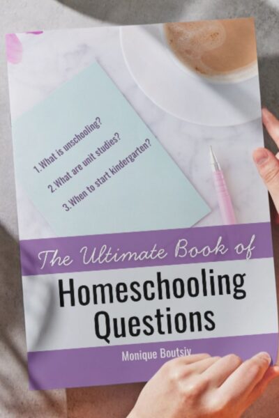 Mockup – The Ultimate Book of Homeschooling Questions photo of The Ultimate Book of Homeschooling Questions