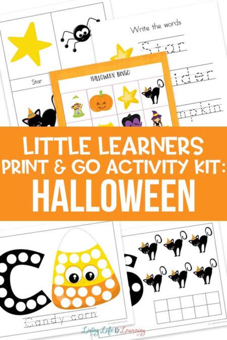 Little Learners print and go activity kit Halloween
