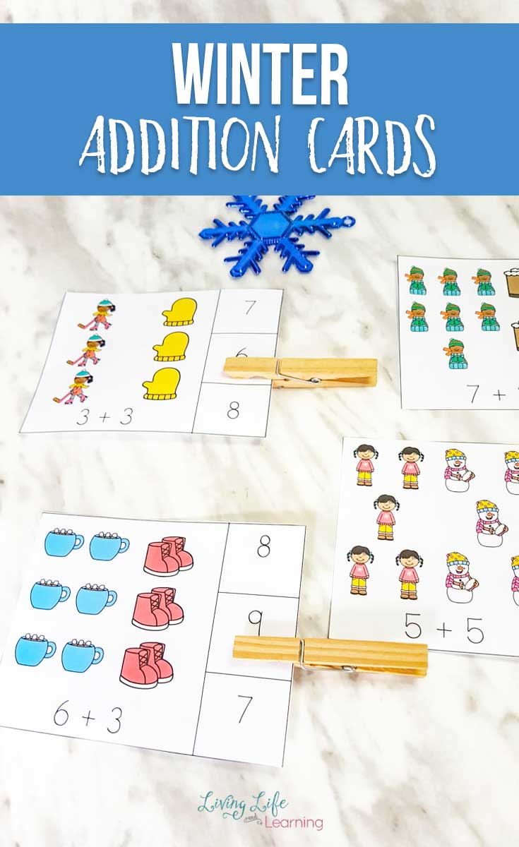 Winter addition cards