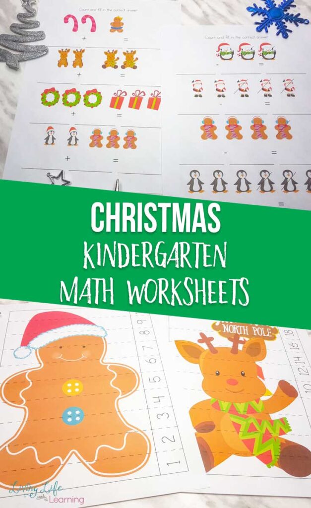 Christmas Kindergarten Math Worksheets