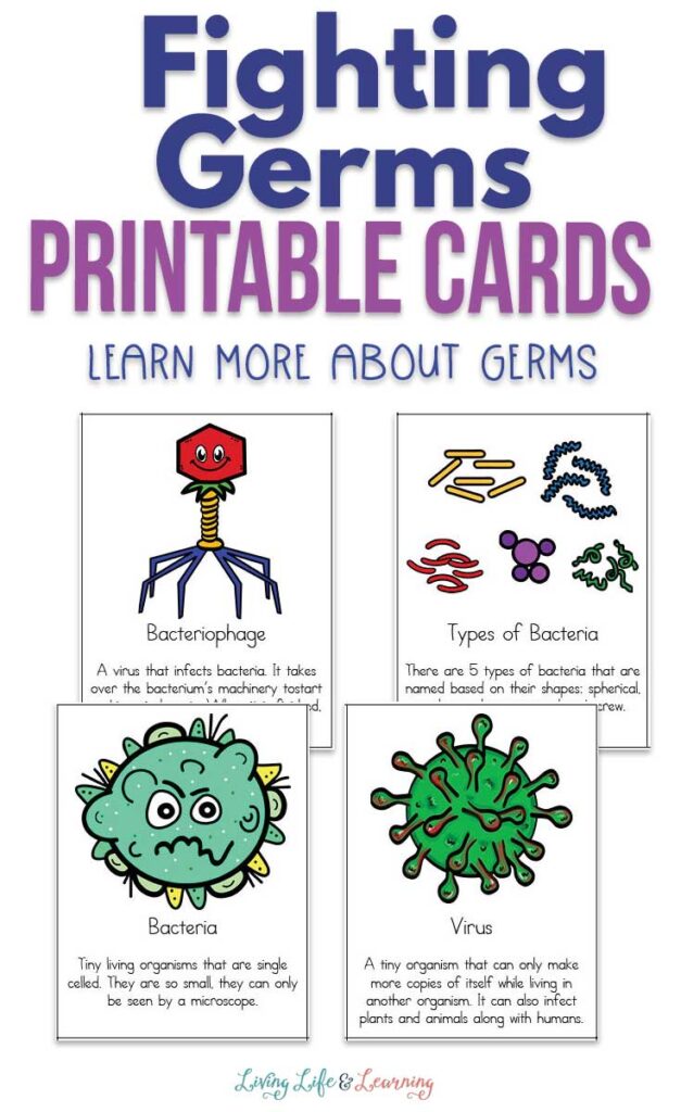 Fighting Germs Printable Cards