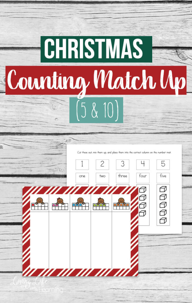 Christmas Counting Match Up Printable