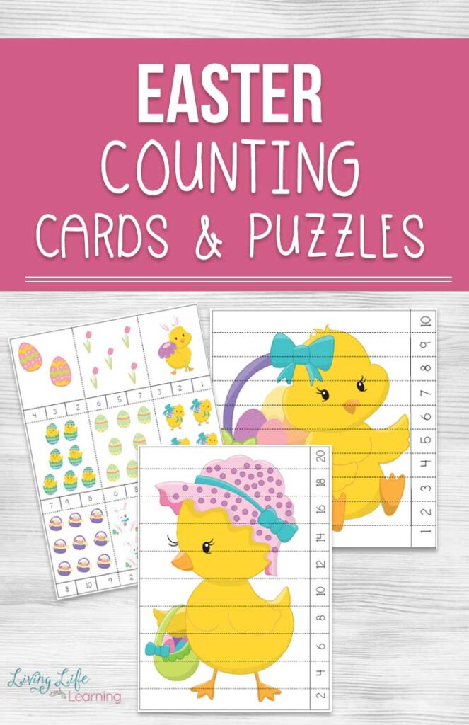 Easter Counting Cards and Puzzles