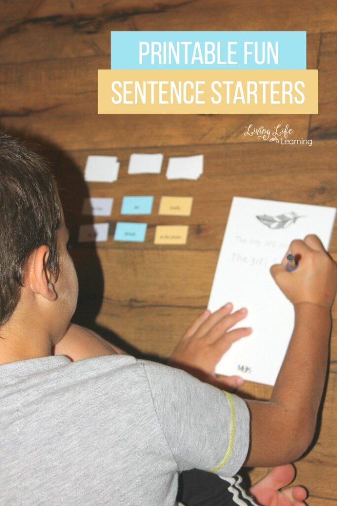 Printable Fun Sentence Starters