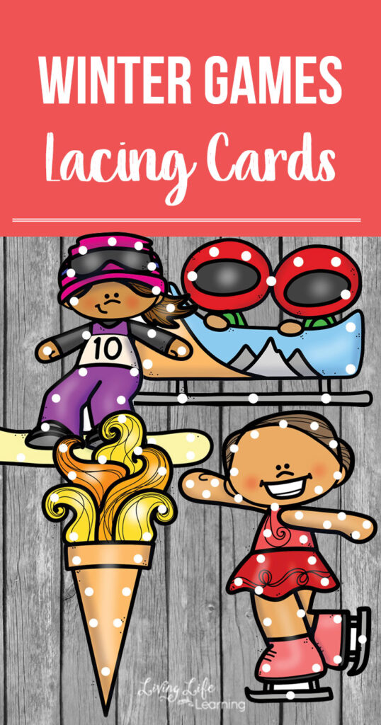 Winter Games Printable Lacing Cards