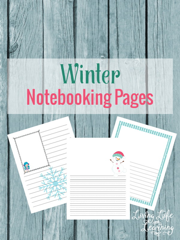 Winter Notebooking Pages