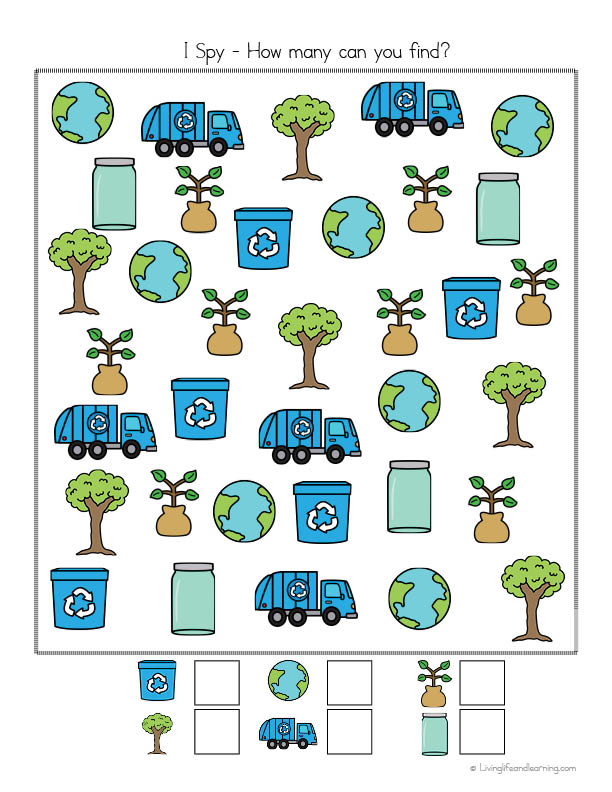Little Learners print and go activity kit Earth day