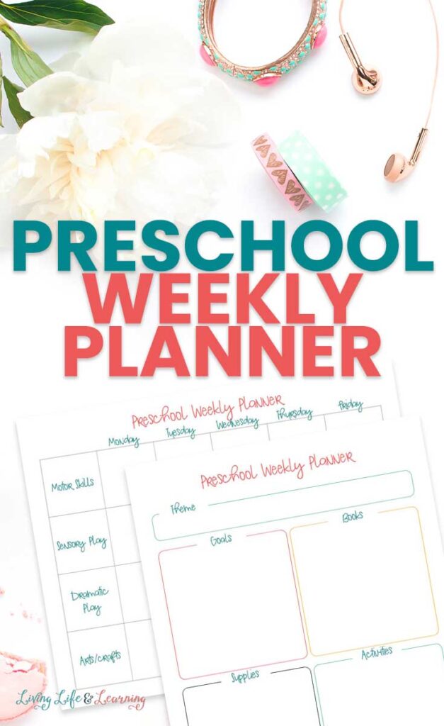Preschool Weekly Planner Template