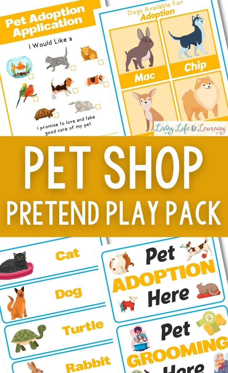 pet shop pretend play pack