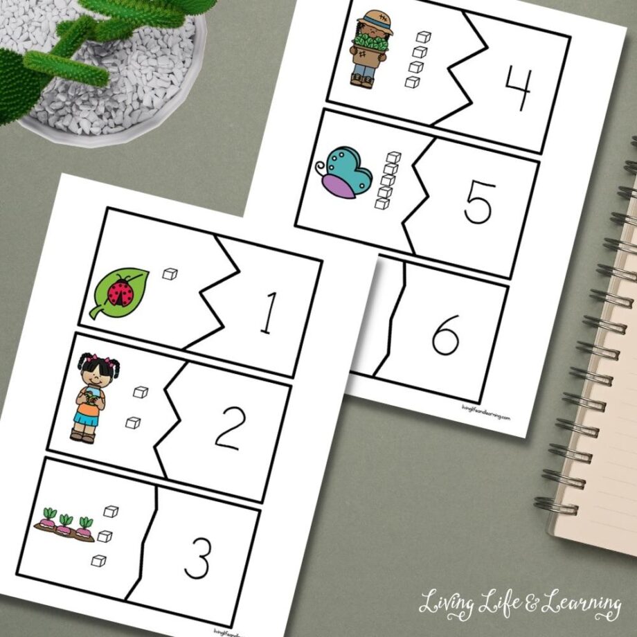 spring place value cards