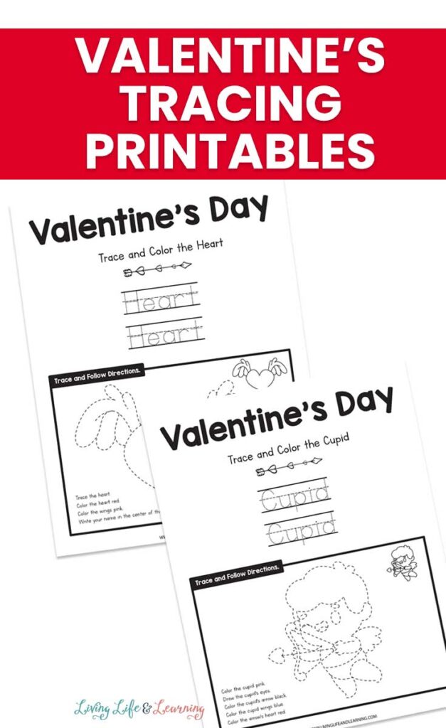 Valentine’s Day Tracing Printables