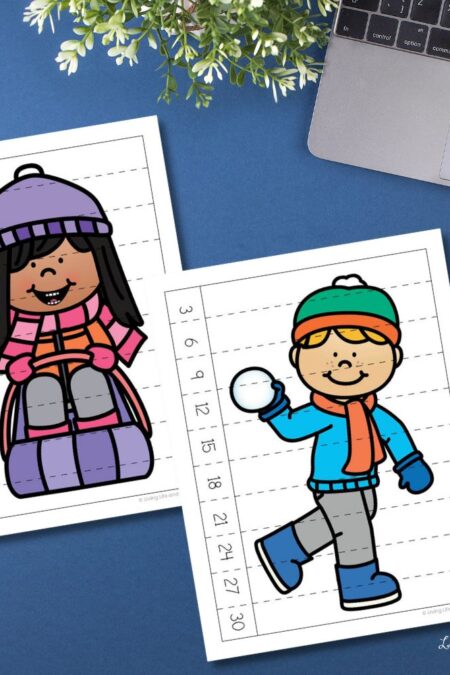 Little Learners Print & Go Activity Kit: Winter