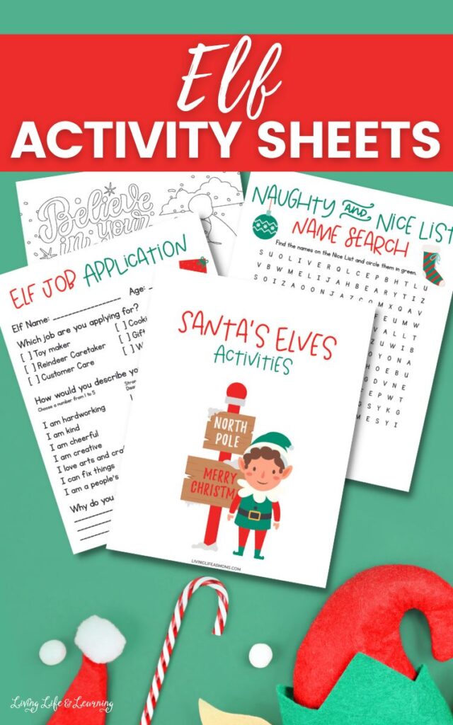 Elf Activity Sheets