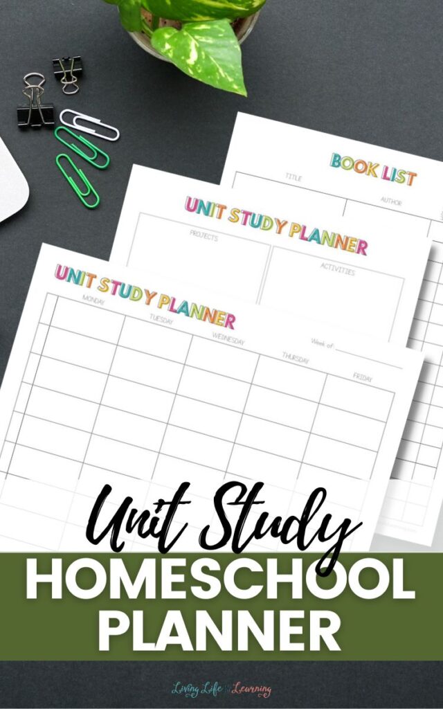 Unit Study Homeschool Planner