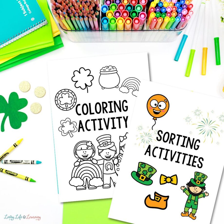 Little Learners Print & Go Activity Kit St. Patrick's Day