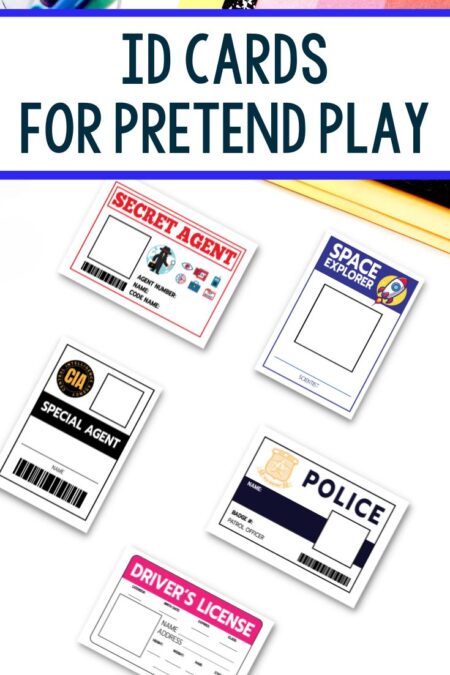 ID Cards for Pretend Play