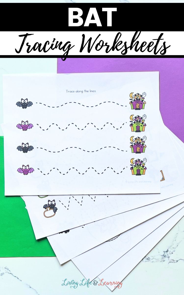 Bat Tracing Worksheets Bat Tracing Worksheets