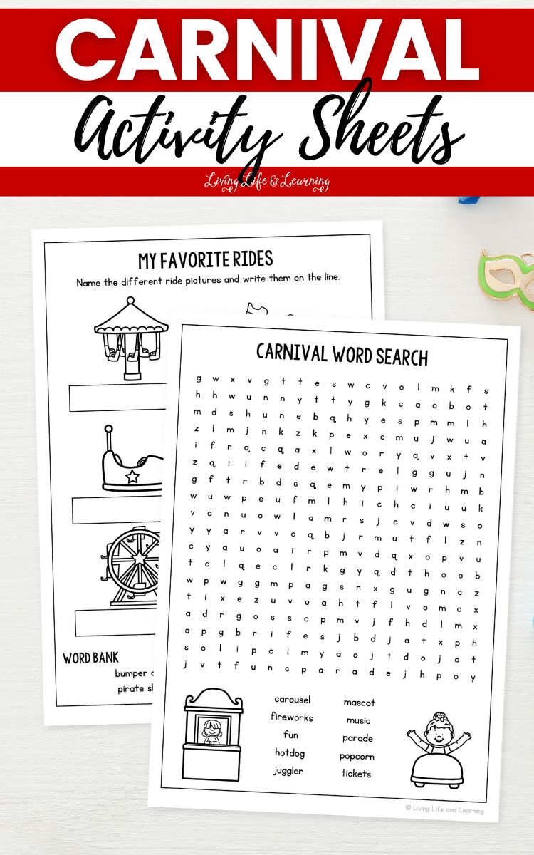 Carnival Activity Sheets Carnival Activity Sheets