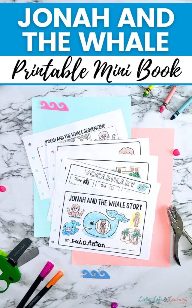 Jonah and the Whale Printable Mini Book