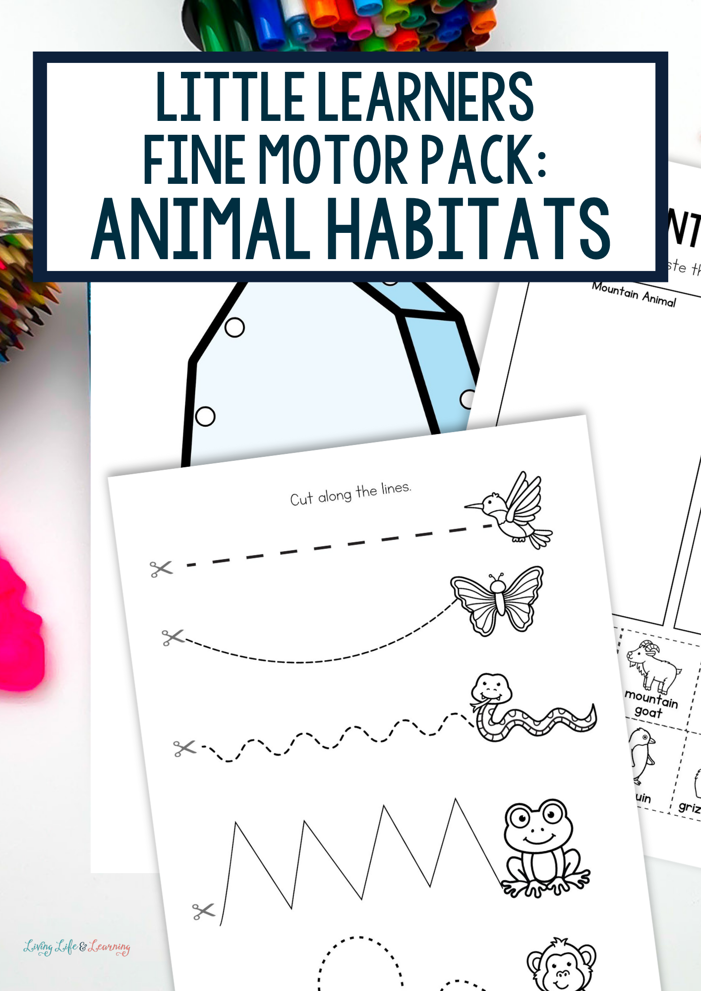 Little Learners Fine Motor Pack: Animal Habitats