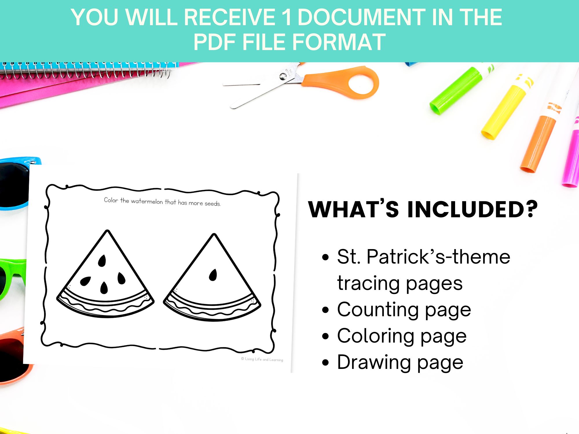 pages of Summer Worksheets for Toddlers