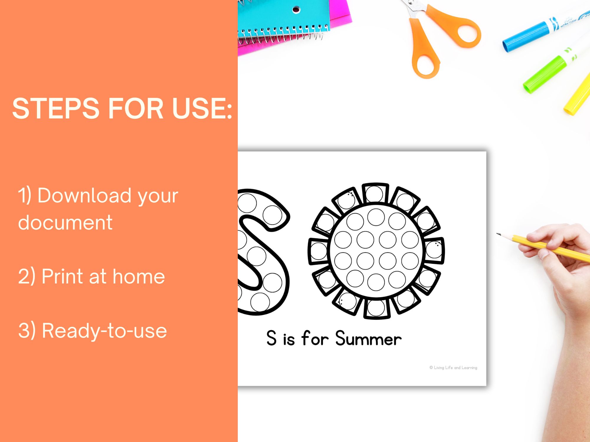 pages of Summer Worksheets for Toddlers