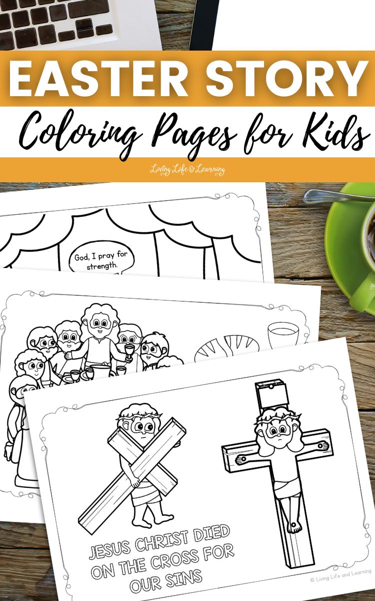 Easter Story Coloring Pages for Kids