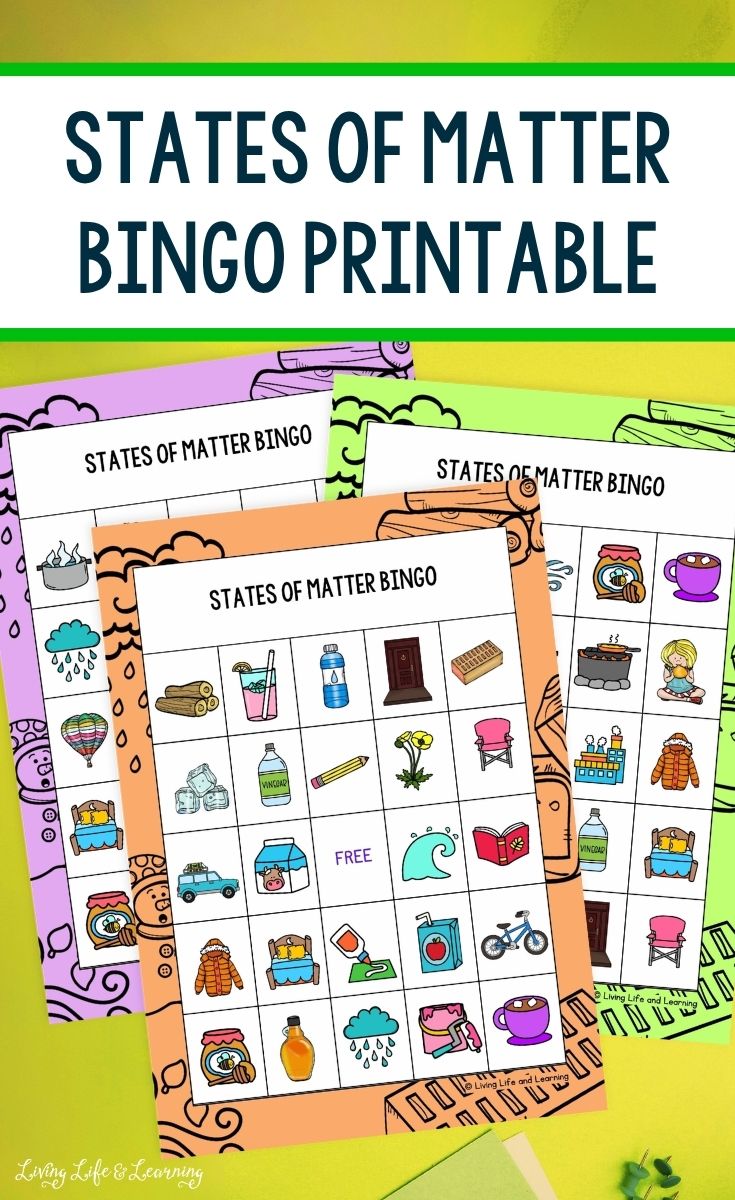 States of Matter Bingo Printable