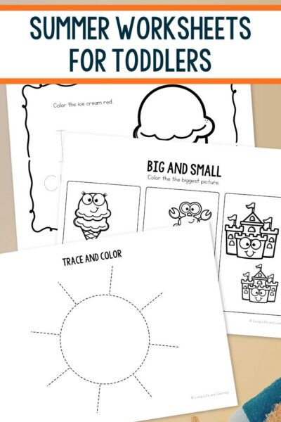 pages of Summer Worksheets for Toddlers
