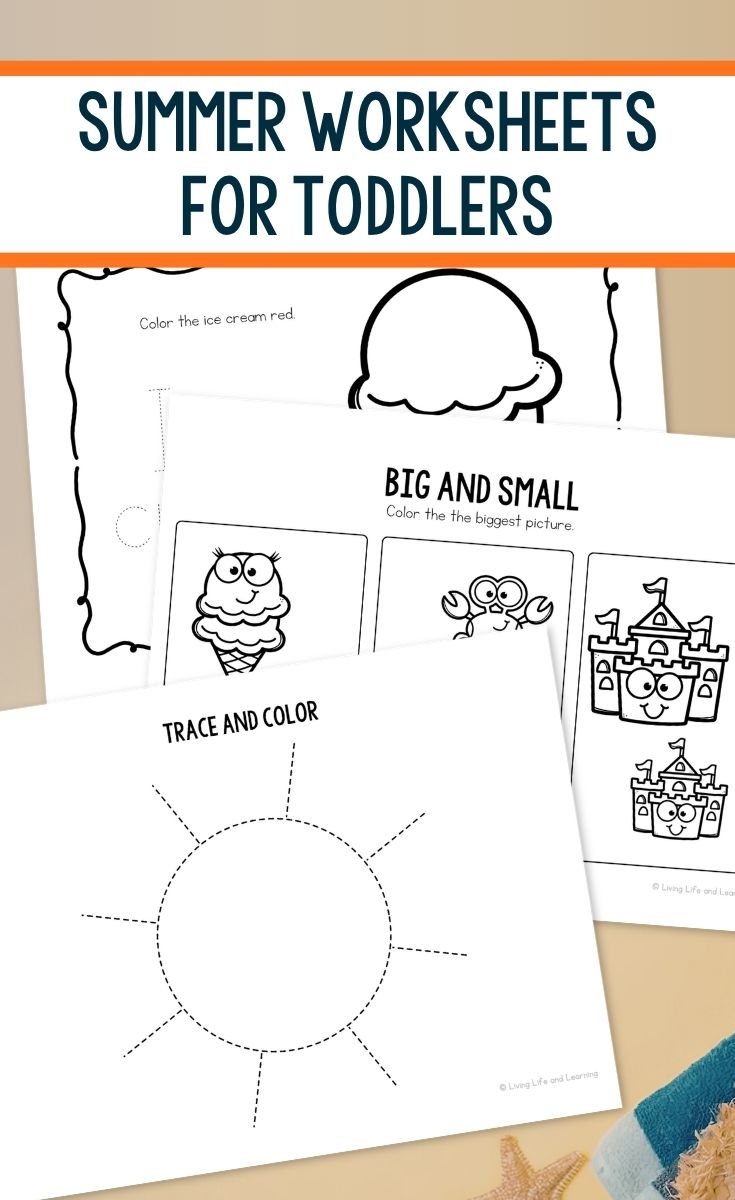 pages of Summer Worksheets for Toddlers