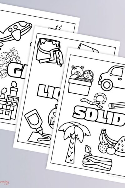 TPT Graphics – Little Learners Fine Motor Pack_ States of Matter (2) Little Learners Fine Motor Pack: States of Matter on a table