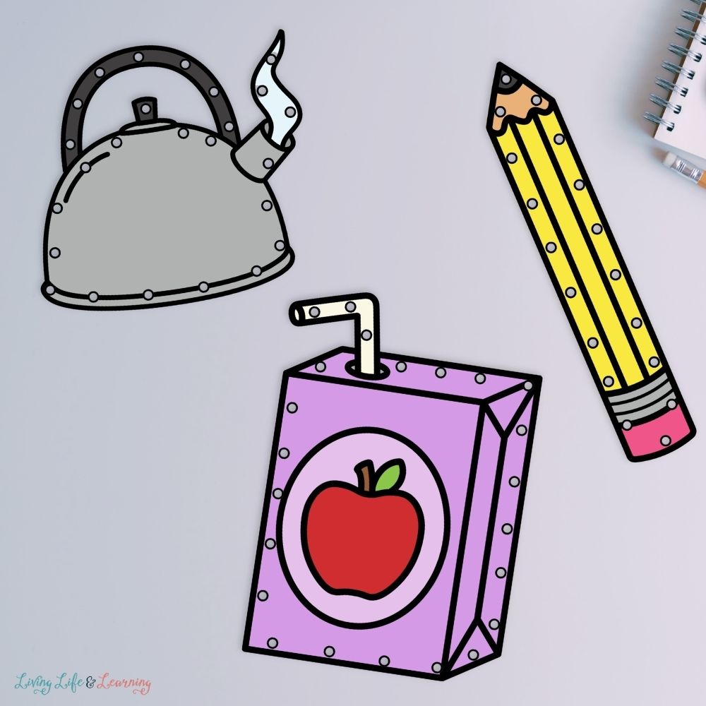 lacing cards included in the Little Learners Fine Motor Pack: States of Matter