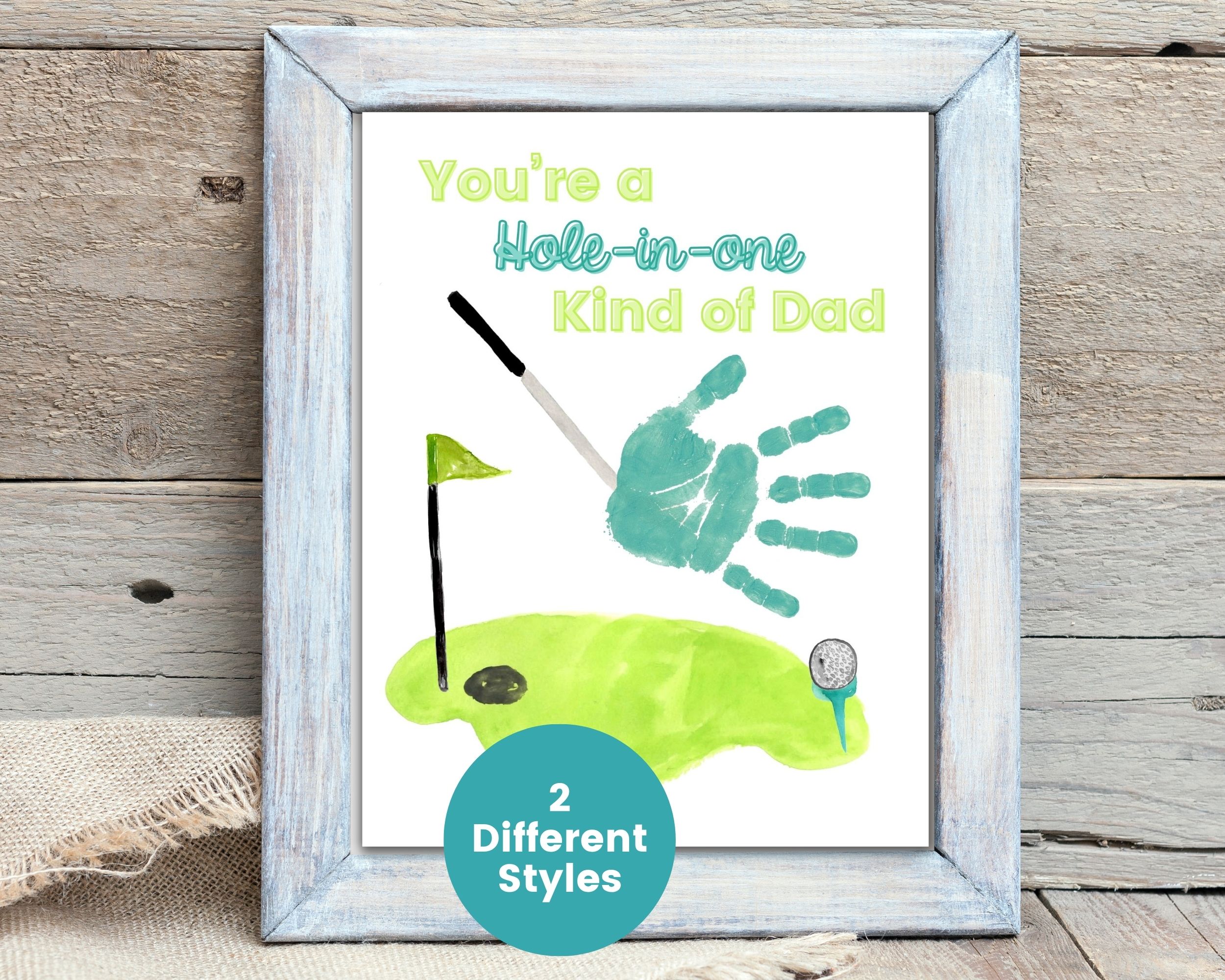 Golf Handprint Craft Printable for Dad