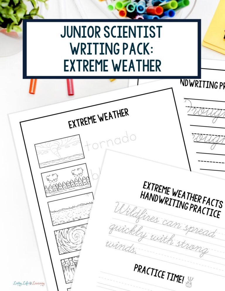Junior Scientist Writing Pack Extreme Weather