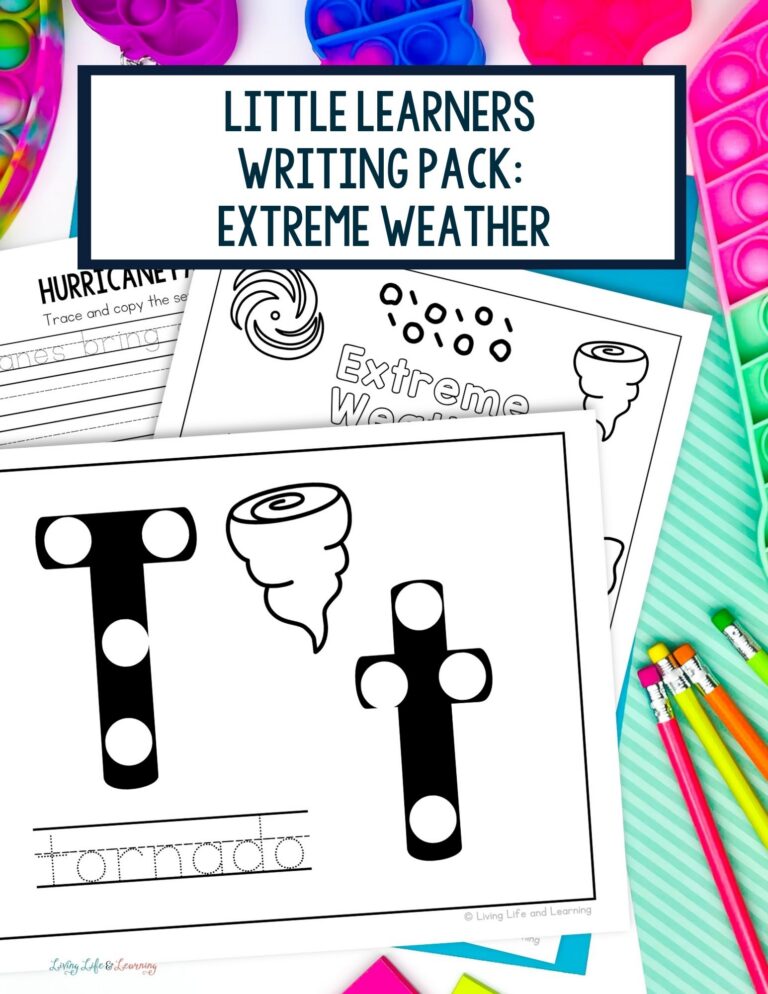 Little Learners Writing Pack: Extreme Weather