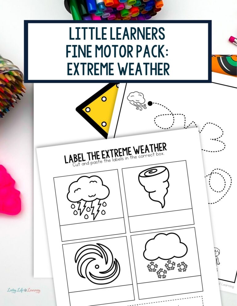 Little Learners Fine Motor Pack: Extreme Weather
