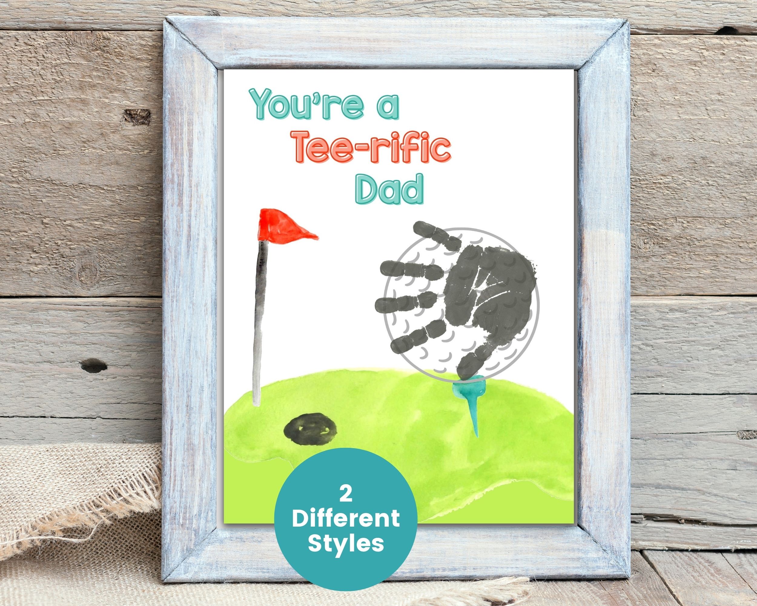 Golf Handprint Craft Printable for Dad