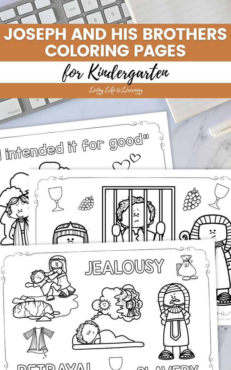 Joseph and His Brothers Coloring Pages for Kindergarten