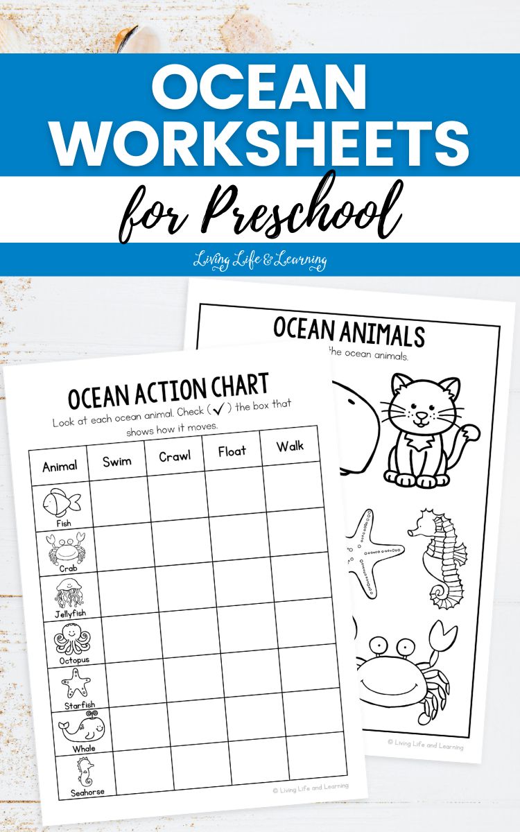 Ocean Worksheets for Preschool