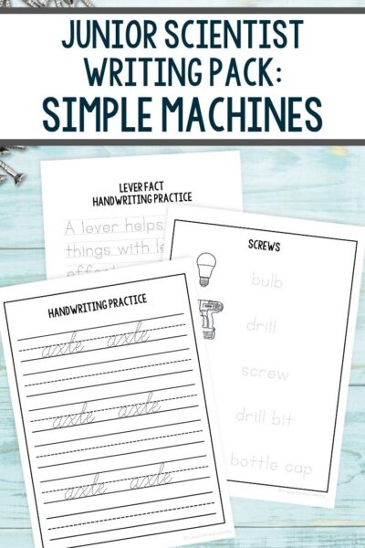 pages of Junior Scientist Writing Pack: Simple Machines