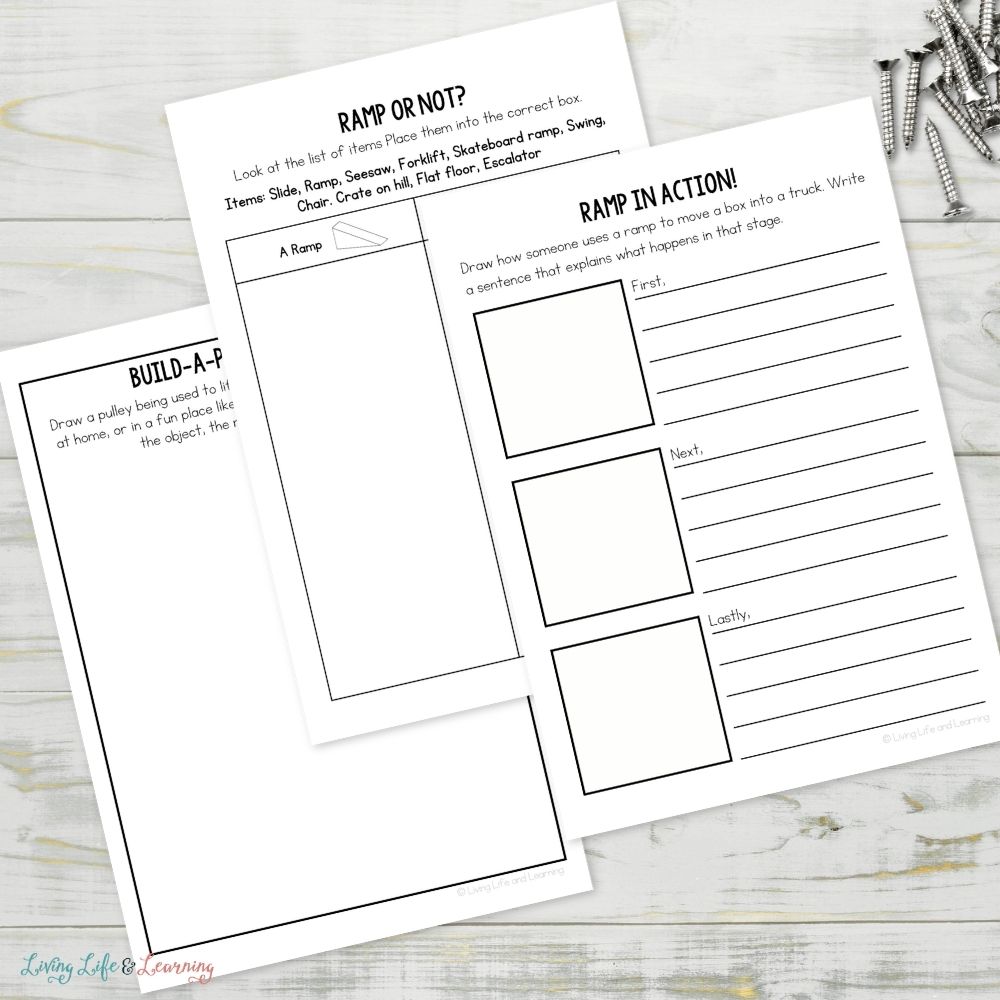 pages of Junior Scientist Activity Pack: Simple Machines