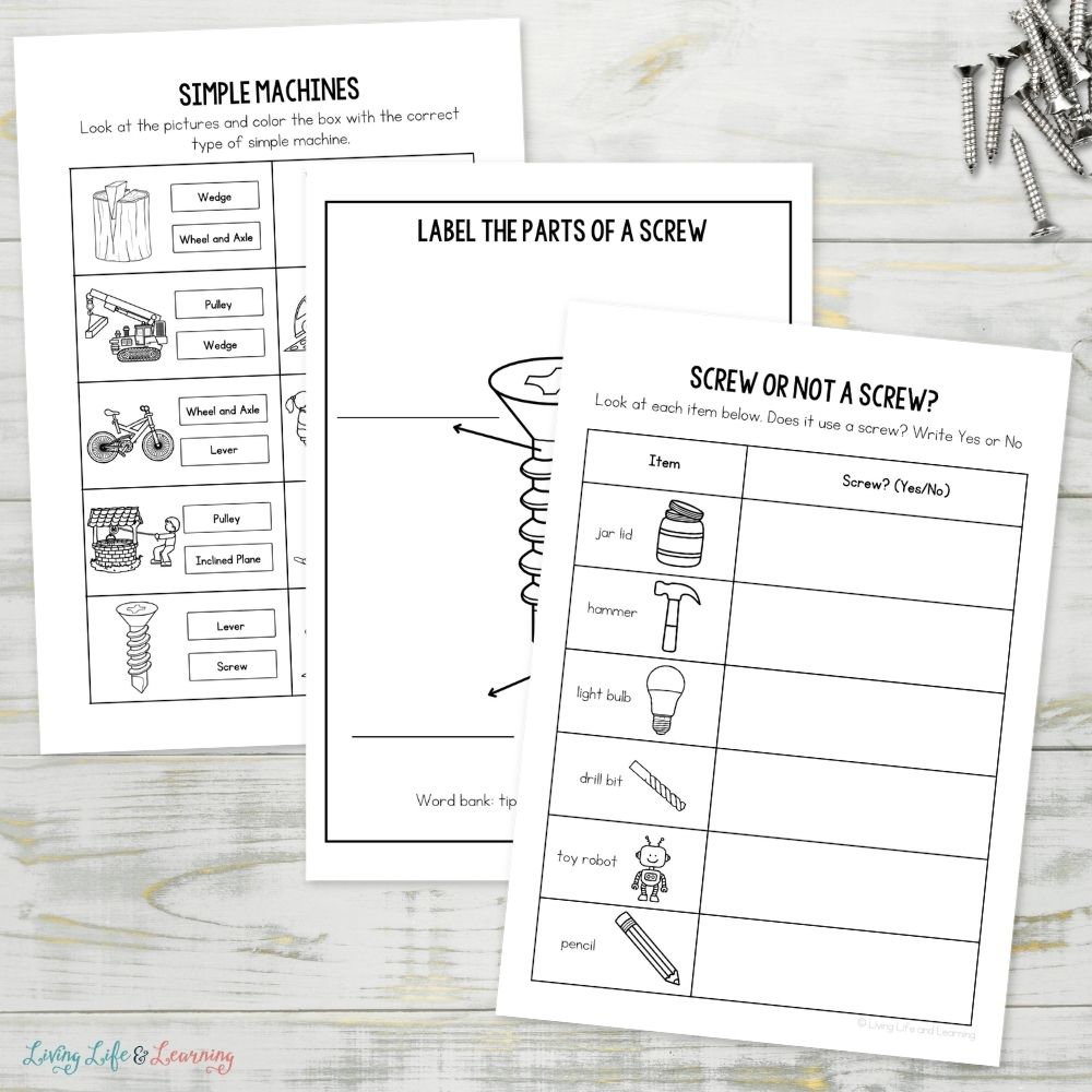 pages of Junior Scientist Activity Pack: Simple Machines