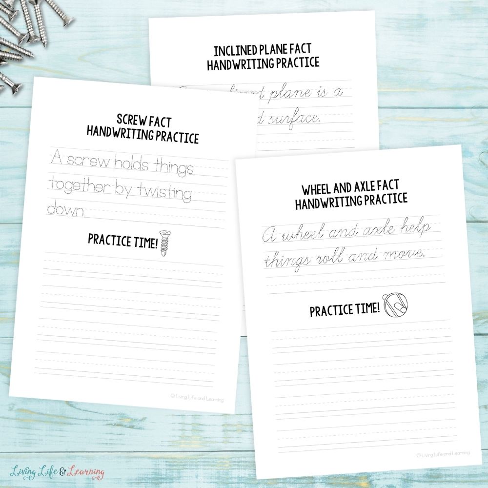 pages of Junior Scientist Writing Pack: Simple Machines