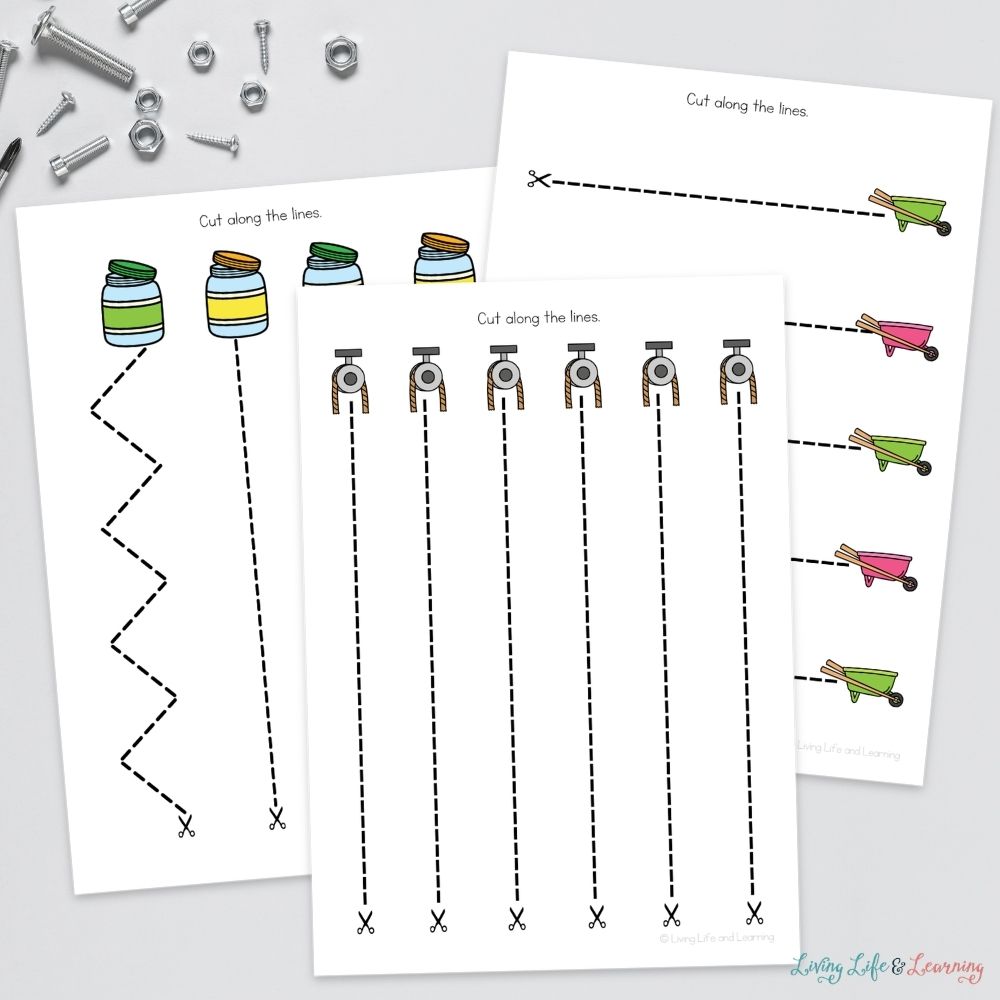 pages of Little Learners Fine Motor Pack Simple Machines