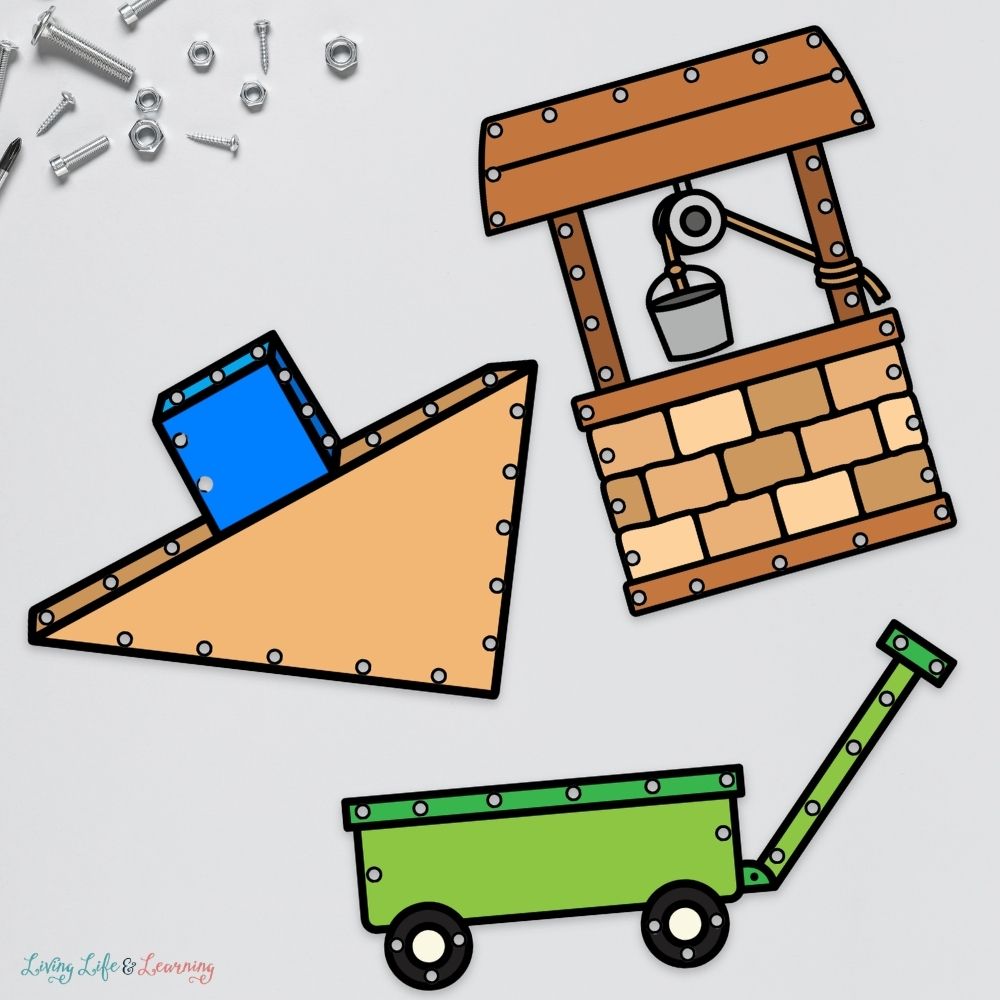 pages of Little Learners Fine Motor Pack Simple Machines