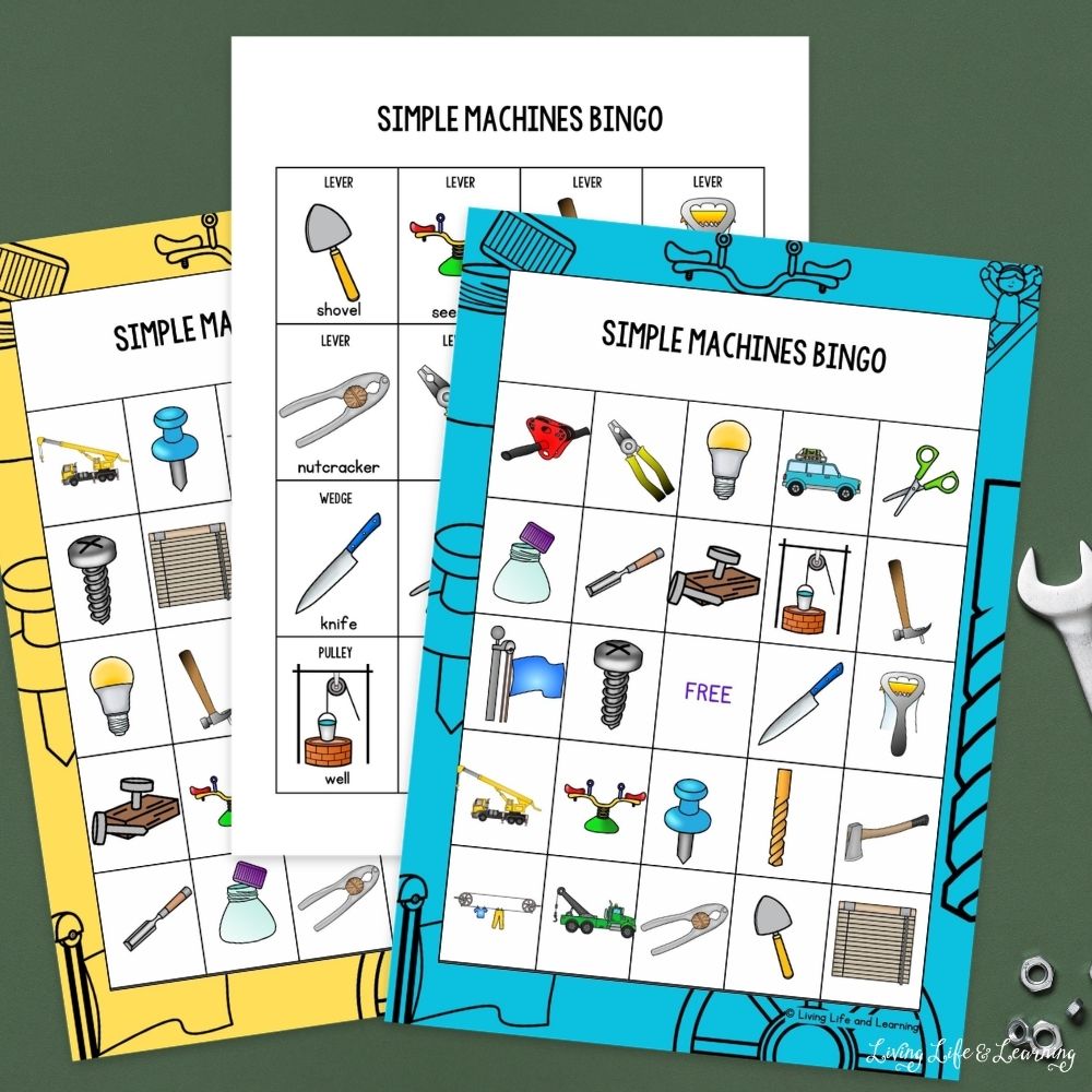 Simple Machines Bingo Printables - Image 5
