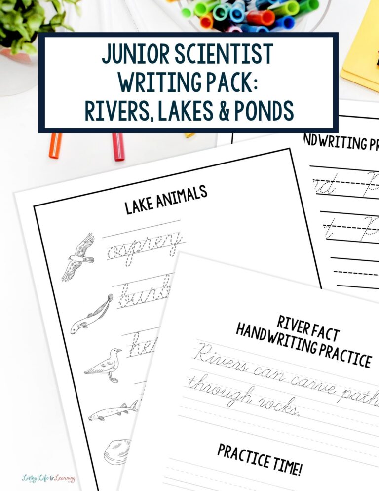 Little Learners Writing Pack: Rivers, Lakes & Ponds