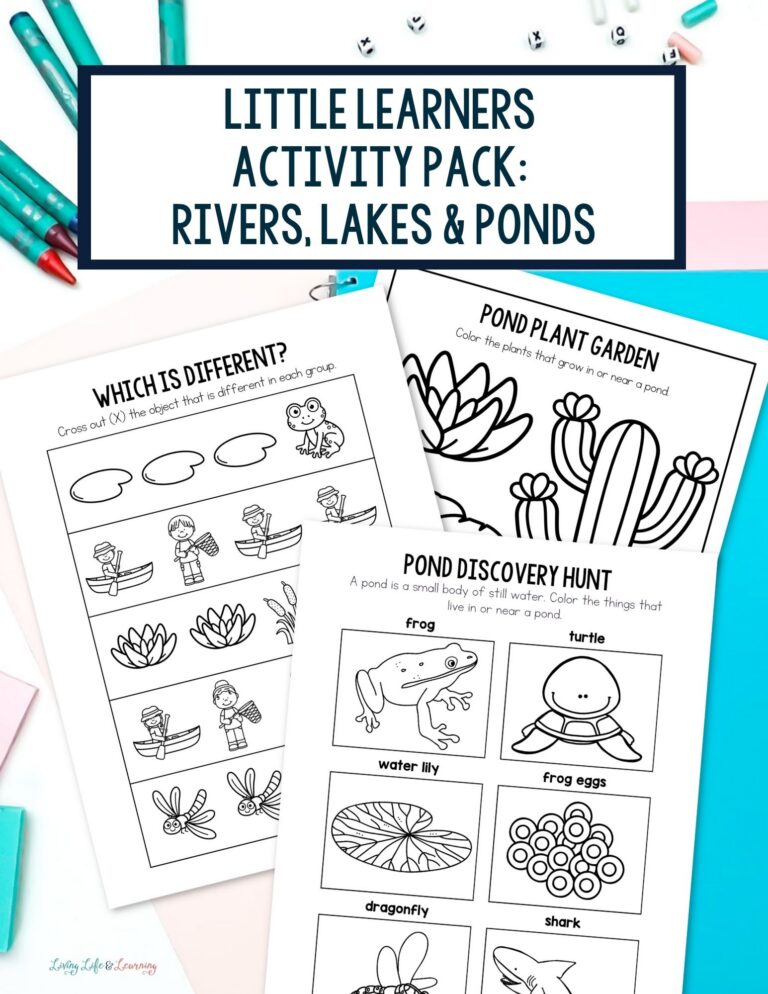 Little Learners Writing Pack: Rivers, Lakes & Ponds